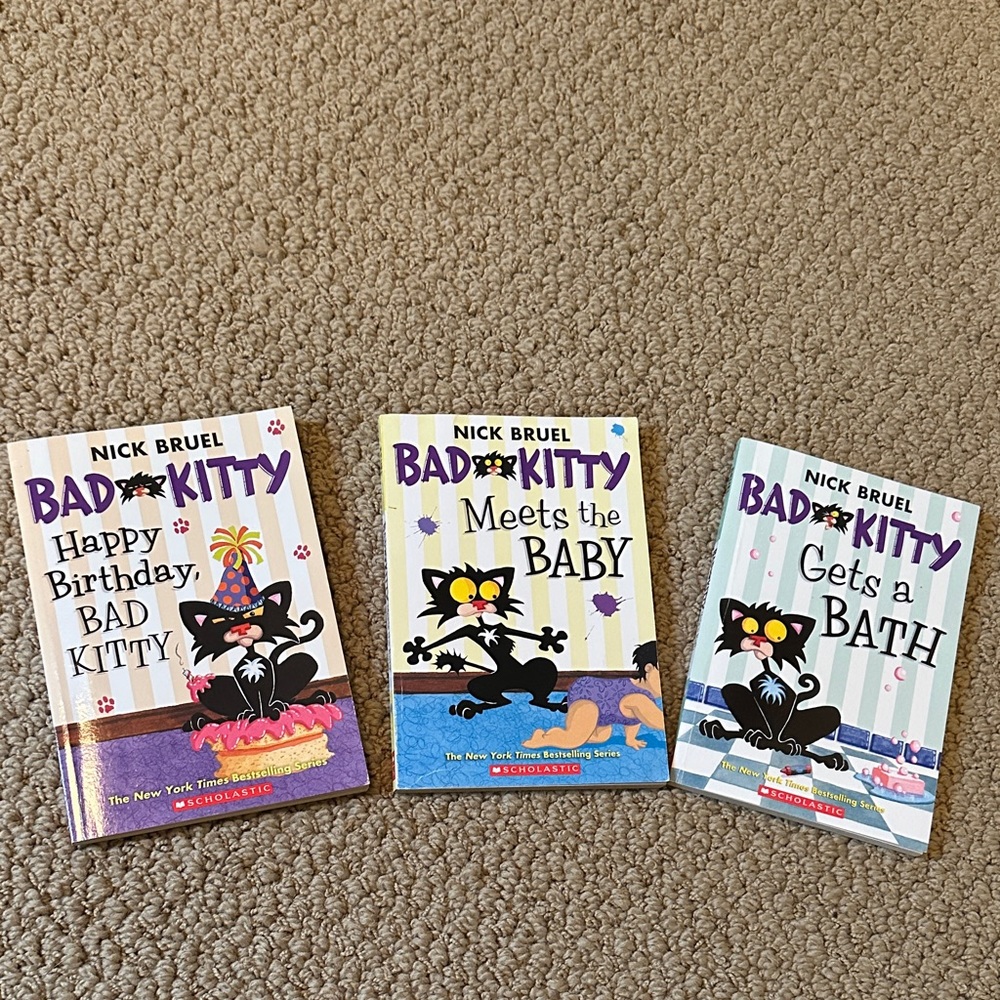 Scholastic Bad Kitty Trio - Vibrant Covers
